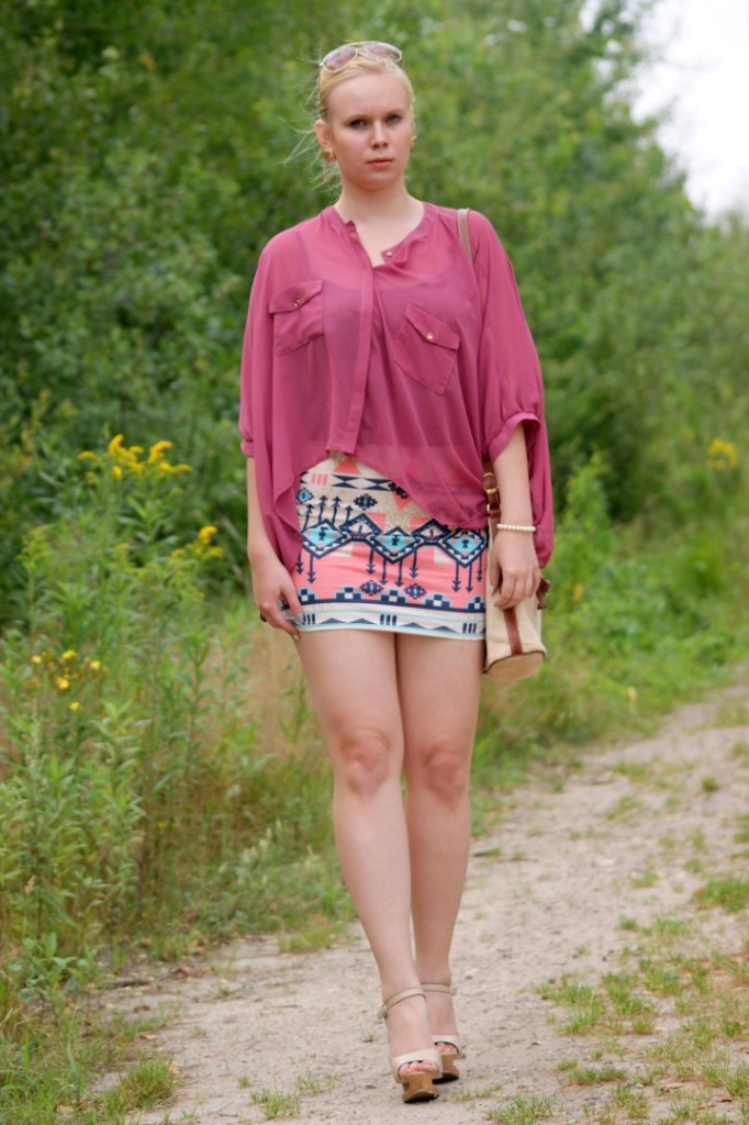  bershka-aztec-skirt-outfit 